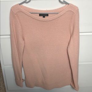 Banana Republic metallic pink sweater
